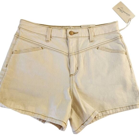 Universal thread women's size 6 small cotton Jean 80s vintage style shorts burnt - Picture 1 of 6